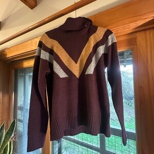 Women's Sweater with Chevron Design